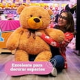 thumbnail image 2 of PELUCHERIA | Oso de Peluche Gigante Suave y Bonitos. Osos Gigantes de Peluche Esponjoso y Resistente. Tam: 120 cm. Elaborado en poliéster. Peluche Gigante (Moka), 2 of 5