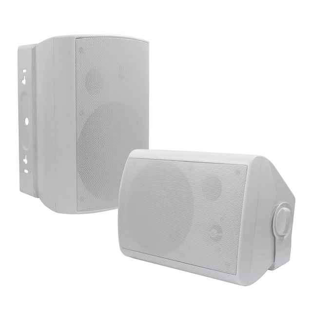 Altavoces exteriores Herdio de 6.5 pulgadas y 400 W con cable y resistentes al agua (par)