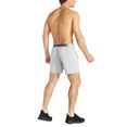 thumbnail image 4 of BROKIG Mens Lightweight Gym Shorts Running Workout Shorts with Pockets (Large, Light Grey), 4 of 6