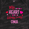 thumbnail image 4 of Inktastic My Heart Belongs to my Oma Boys or Girls Baby Bodysuit, 4 of 5