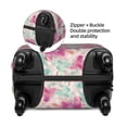 thumbnail image 2 of Disketp Purple Watercolor Flowers Elastic Travel Luggage Cover Travel Suitcase Protective Cover For Trunk Case Apply To 18''-32'' Suitcase Cover-Small, 2 of 7