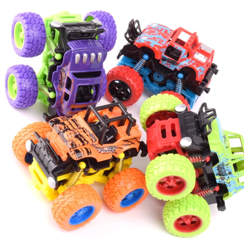 Mini Pull Back Inertia Truck Toy Friction Pull Back Toy Four Drive