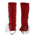 thumbnail image 1 of Pirate Boot Covers, Shoe Covers, Boot Covers, Durable Costume Props, Pirate Boot Red, 1 of 7