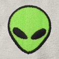 thumbnail image 2 of Dalix Alien Embroidered Fleece Zip Washed Hoodie Cold Fall Winter Women in Bone 2XL XX-Large, 2 of 5