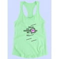 thumbnail image 3 of Forever Love Racerback Tank Women -Image by Shutterstock, Female Large, 3 of 4
