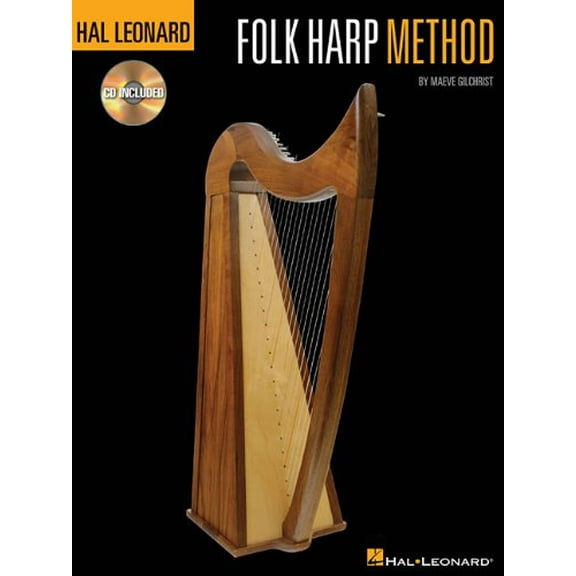 Hal Leonard Folk Harp Method Book/Online Audio