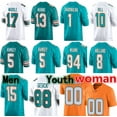 thumbnail image 2 of Football Jersey Dan Marino Tua Tagovailoa Tyreek Hill Jaylen Waddle Jalen Ramsey Raheem Mostert Jaelan Phillips De'Von Achane Jevon Holland Braxton Berrios, 2 of 7