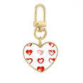 thumbnail image 1 of Coeurs de la Saint-Valentin Sketch Rouge Coeur Or Porte-Clés Porte-Clés en Métal, 1 of 3