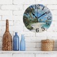 thumbnail image 3 of Paradise Island Wall Clock 10 inch Non-Ticking Easy to Read Decorative Clocks for Home Bedroom Living Room, 3 of 8