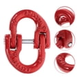 thumbnail image 2 of Miangastore Red Steel Safety Chain Connector for Industrial Use 1.2T Load Capacity, 2 of 8