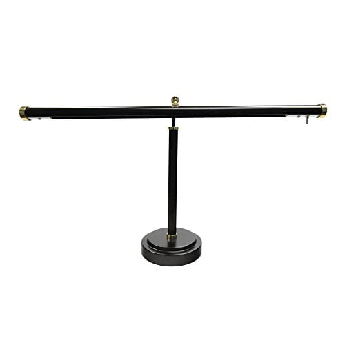 Cocoweb Black With Brass Accents 19, Led Upright Piano Lamp