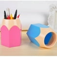 thumbnail image 3 of Pencil RD Storage Vase Pot Pen Stationery Holder Brush Makeup Housekeeping OrganizersPencil holder red, 3 of 6