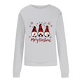 thumbnail image 4 of Ukumplol Chemises à Manches Longues pour Femmes Hauts de Sortie pour Femmes Mode Décontractée Chandail en Molleton Chaud Manches Longues Col Rond Chemise Imprimée Douce Chandails en Molleton d'Hiver pour Femmes Gris TG, 4 of 4