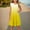 Yellow, variant on SGFCWSX Girls Ruffle Sleeve Dress Crew Neck Gradient Print A-Line Soft Summer Casual Dresses for Kids Orange Size 5-6 Years