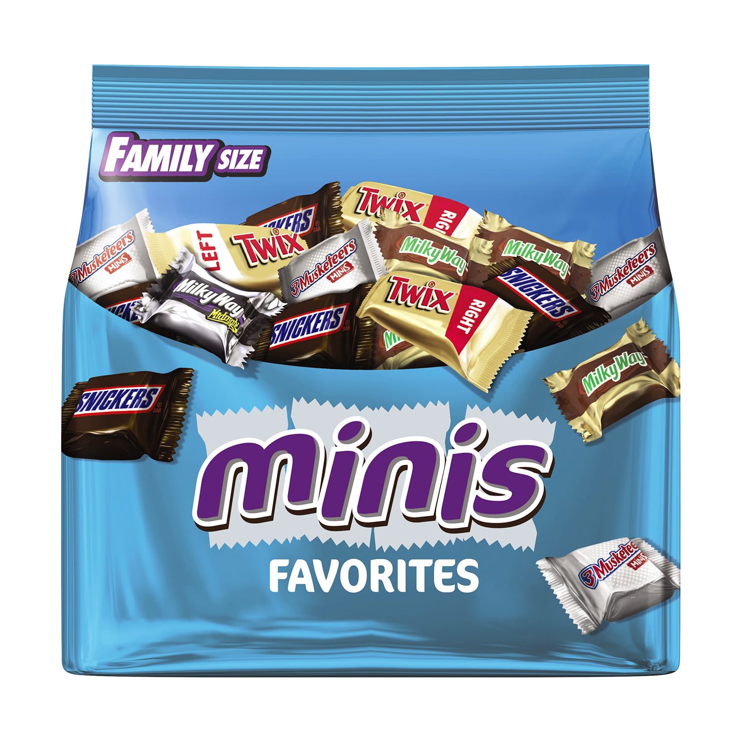 Snickers, Twix & More Minis Chocolate Candy Variety Pack – 16 oz