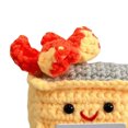 thumbnail image 2 of Lindo Crochet Contenedor Basura Fuego Apoyo Emocional Regalos Divertidos () Amarillo, 2 of 4