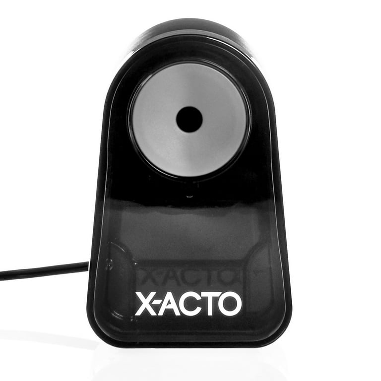 X-ACTO Pencil Sharpener XLR Electric Pencil Sharpener Colored Pencil  Sharpener for Artists Powerful Compact Small Pencil Sharpener Black 1 Count