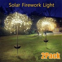 HOTBEST 120/90LED Waterproof Solar Powered Outdoor Grass Globe Dandelion Lamp For Garden Lawn Landscape Lamp Holiday Light