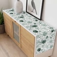 thumbnail image 4 of Sage Green Flower Table Runner - 36 Inch Long, Kitchen Dining Table Runner Dresser Scarves, Vintage Rose Floral Botanical Leaf Farmhouse Decor for Coffee Tables Wedding Party Banquet, 4 of 8