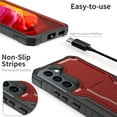 thumbnail image 3 of ExoGuard For Samsung Galaxy S22 Case, Phone Case with Screen Protector and Kickstand (Red), 3 of 8