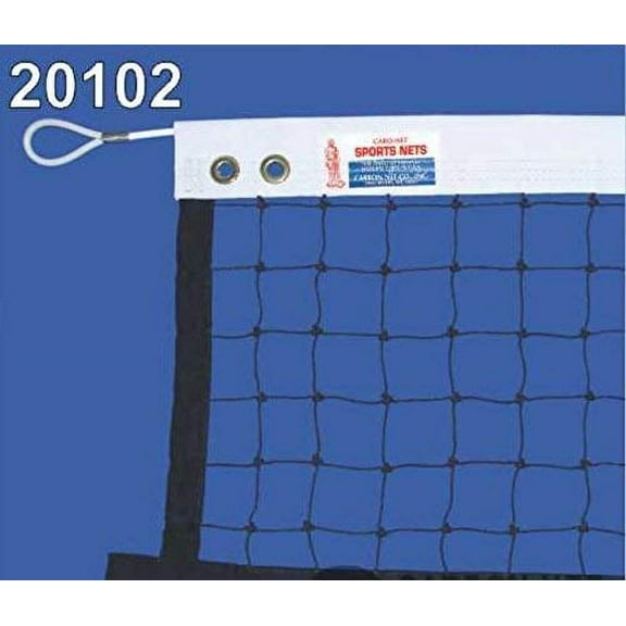 C.N. Hercules Singles Tennis Net - 36' X 3-1/4', 36 Nylon, 1 3/4" mesh, 41' X 1/4" Steel Cable, 11lbs