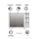 thumbnail image 4 of Botiquin Organizador De Baño Con Espejo Minimalista ELOISE, 4 of 6
