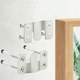 thumbnail image 4 of TIERPOP 2PCS Wall Bracket Interlocking Wall Bracket Flush Mount Brackets Picture Hanger, 4 of 10