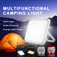 thumbnail image 6 of 2PCS Portable LED Camping Tent Light Rechargeable Searchlight Outdoor Emergency Lighting Waterproof Hanging Night Lamp, 6 of 8