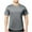 Gray, variant on Xunlbb Men's Classic Short Sleeve Men's Casual And Fashionable Solid Color Round Neck Short Sleeved Sports And Fitness Training Top S-3XL