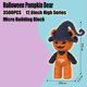 thumbnail image 2 of Oso Animal de Halloween con Calabaza y Bloques Microensamblables de 32 cm, 2 of 2