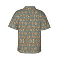 thumbnail image 3 of Xmas Foxes Hawaiian Shirts For Men, Summer Short-Sleeve Relaxed-Fit Button-Down Shirts 3x-Large, 3 of 9