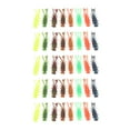 thumbnail image 2 of Cebo de silicona suave, 5 paquetes flotantes de agua dulce, cebo suave, señuelo de silicona suave, los mejores materiales, 2 of 9