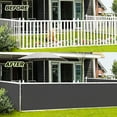 thumbnail image 4 of LOVE STORY 3' x 10' Balcony Privacy Screen Fence Cover Mesh for Deck Patio Porch Railing, Charcoal, 4 of 7