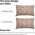 thumbnail image 5 of Burnt Orange Cream Pillow Covers 12x20 Set of 2 Boho Design Polka Dot Throw Pillows Modern Brush Strokes Print Decorative Outdoor Pillowcase Lumbar Cushion Cover Linen Pillow Case for Sofa Couch Bed, 5 of 6