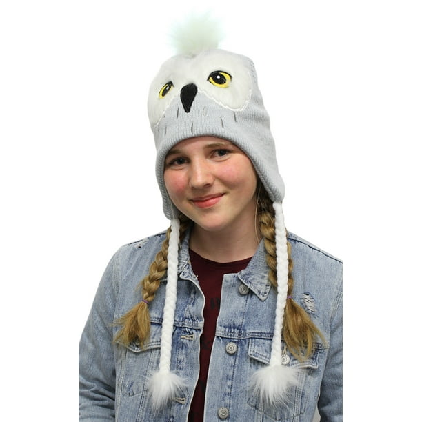 Bioworld Harry Potter Beanie Hedwig Owl Costume Laplander Hat Pom Beanie