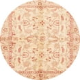 thumbnail image 1 of Ahgly Company Indoor Round Abstract Khaki Gold Oriental Area Rugs, 6' Round, 1 of 6