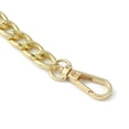 thumbnail image 2 of Aluminum Curb Chain bag Shoulder Straps with Alloy Swivel Clasps for bag Replacement Accessories Golden 30.5cm, 2 of 2