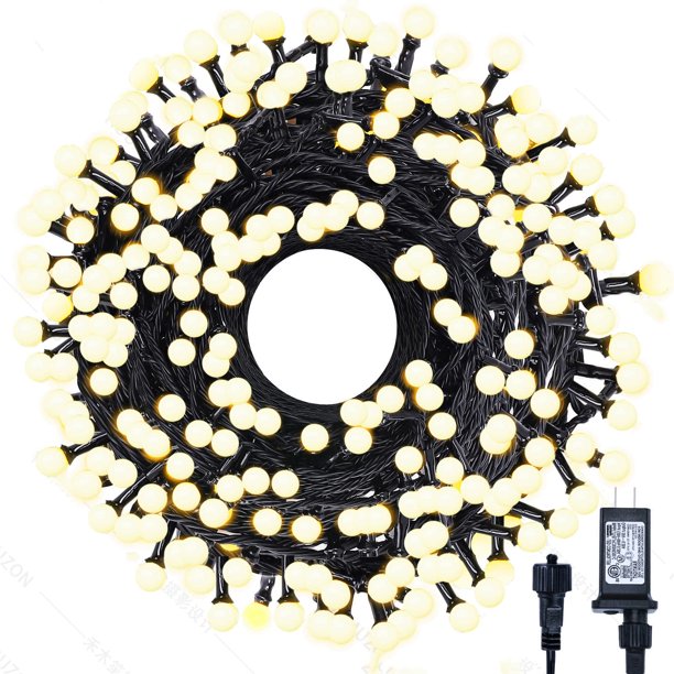 Luces navideñas, LED, 300 metros, 105 pies, 8 modos, resistentes al agua