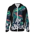 thumbnail image 1 of Fotbe Hungry Tyrannosaurus Chaqueta con Protección Solar UPF 50+ para Hombre y Mujer, Camisa con Capucha y Bolsillos-Large, 1 of 7