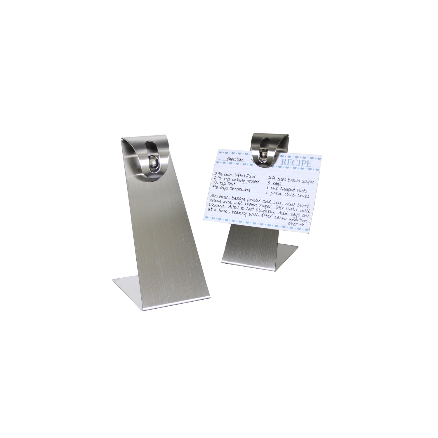 Prodyne 3 in. W x 3.5 in. L Silver Stainless Steel Recipe Card Holder