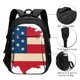 thumbnail image 3 of Easygdp American Flag Map Mochila para Laptop de Viaje con Puerto USB, Mochila para Laptop con Puerto de Carga USB para Mujeres y Hombres, 3 of 7