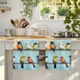 thumbnail image 4 of Colorful Oil Painting Microfiber Kitchen Towel, Vintage Spring Birds Animals Soft Absorbent Dish Towels, Quick Drying Washable Dishcloths for Kitchen Cleaning, Drying Dishes, 18x28 Inches, 4 of 9