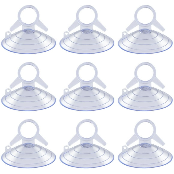 BRIGHTFUFU 12pcs tazas de succión del acuario retoños de plástico tazas de succión de pescado tazas de succión de aspiración transparente