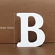 thumbnail image 5 of Letra de madera blanca de 8 cm con base independiente, diseño de nombre personalizado, artesanía, corazón, alfabeto inglés, decoración para bodas, hogar y tiendas, 5 of 5