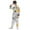 Yellow, variant on WOYY Space Astronaut Dress Up Outfit for Kids Long Sleeve Jumpsuit with Belt, Sizes 5-6Y