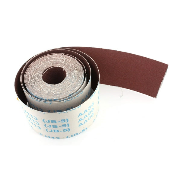 180 Grit Sandpaper Roll, Ready-to-wrap Ready-to-cut 32Ft long by 4" wide Aluminium Oxide Abrasive Sandpaper Continuous Roll