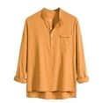 thumbnail image 2 of KIHOUT Men's Solid Color Shirt Long Sleeve Casual Workout With Pocket T-shirt, 2 of 6
