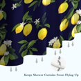 thumbnail image 6 of Yellow Lemon Fruits DarkBlue Pattern Shower Curtain 36"x72" ,Bathroom Decorative Shower Curtains Set with 12 Hooks,Modern Waterproof Washable Shower Curtain, 6 of 6