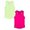 Hot Pink 1PCS & Green 1PCS, variant on XINXIAOO 2 Packs Girls Dance Tank Top Racerback Tank Top Summer Sleeveless Dance Outfit for Ballet Dancewear Gymnastics Athletic Wear 13-14 Years