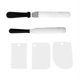 thumbnail image 5 of Kit de herramientas de pastel de 6 piezas 280mm Decoración de pasteles Plataforma giratoria giratoria Cocina Soporte de plataforma de exhibición giratoria con espátula y más suave MABOTO Tocadiscos para tartas, 5 of 7